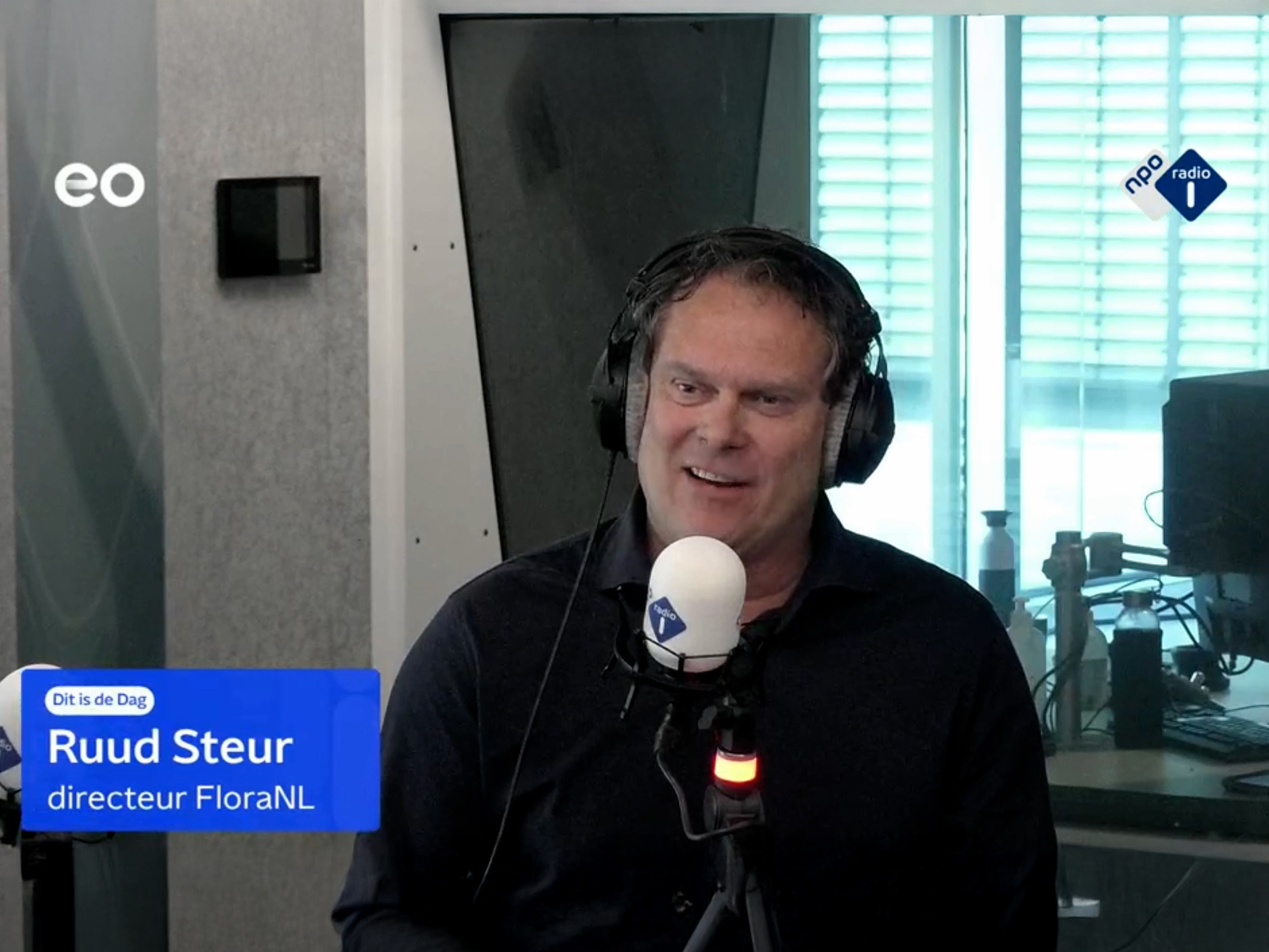 Ruud Steur van FloraNL op NPO Radio 1 over een steeds schonere bloemensector